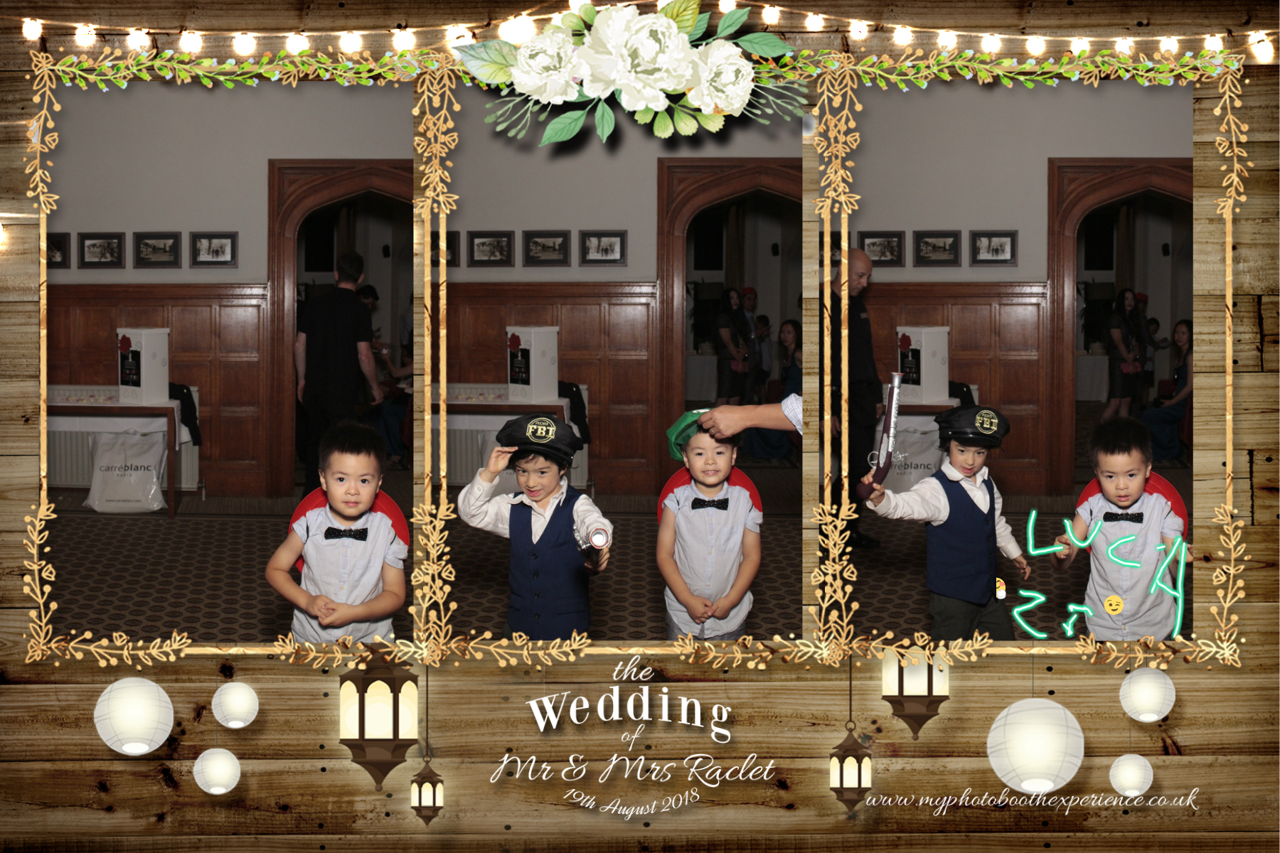 Mr & Mrs Raclet | View more photos from the event at gallery.myphotoboothexperience.co.uk/u/MyPhotoBoothExperienceLtd/Mr-Mrs-Raclet